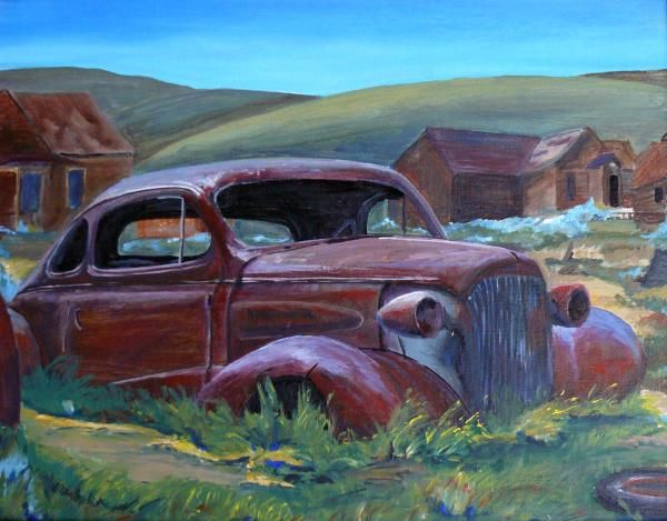 600x469 Image Detail For Old Car Painting By Seth Johnson - Old Car Painting