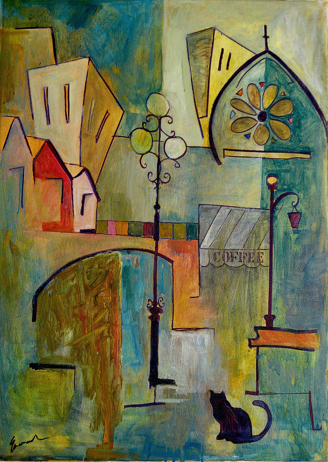 639x900 Old City Painting By Ologeanu Mirel - Old City Painting