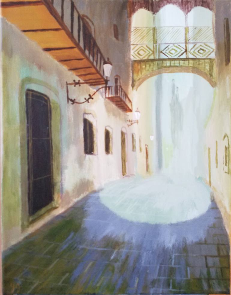 770x983 Saatchi Art Old City Painting By Yuri Jabsky - Old City Painting