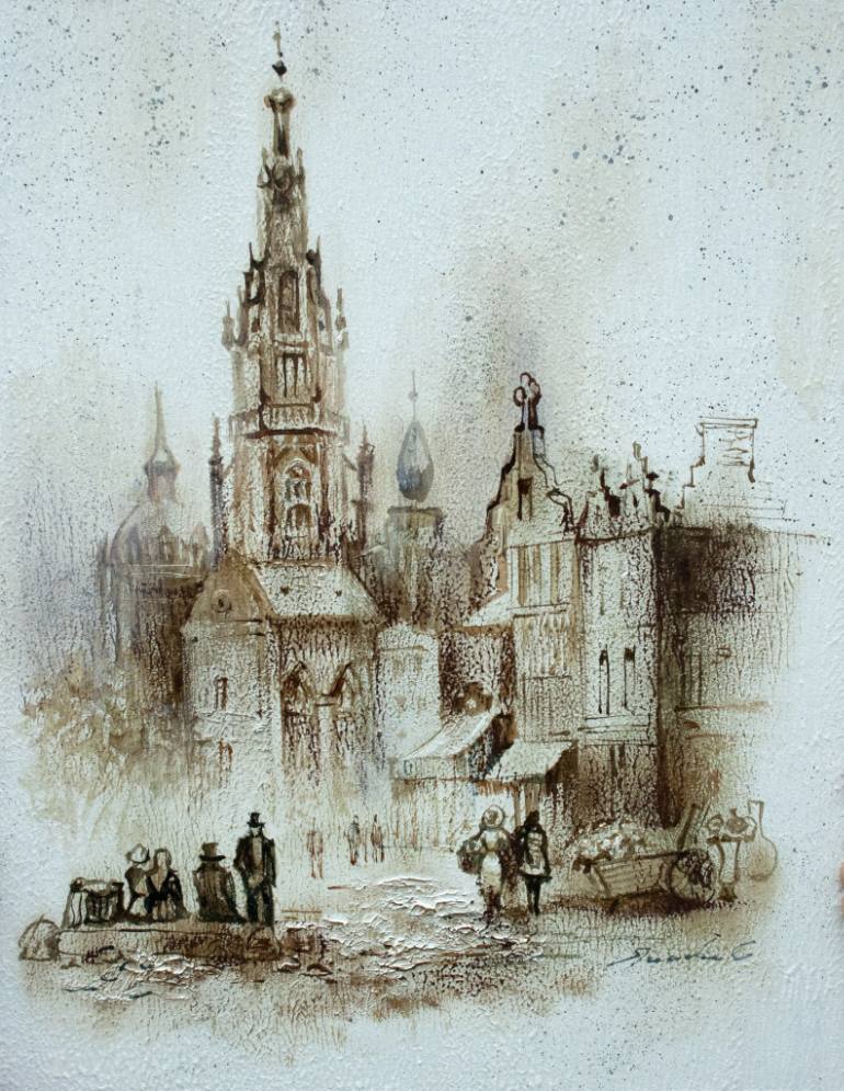 770x995 Saatchi Art Old City Painting By Svetlana Yaseneva - Old City Painting