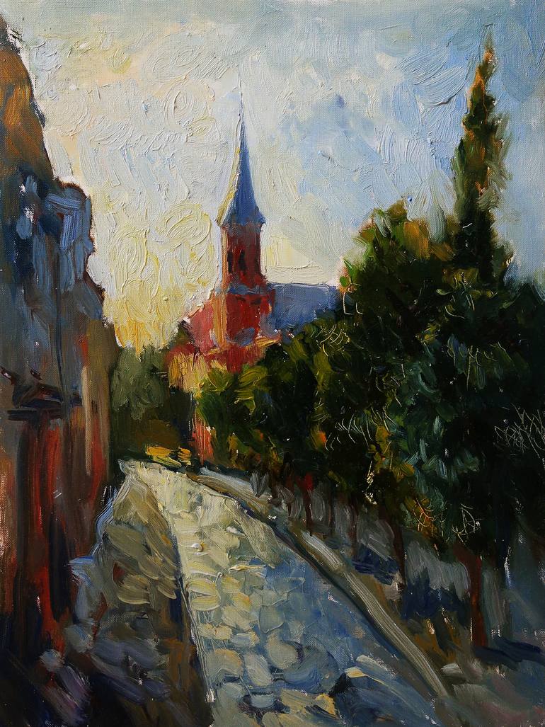 770x1027 Saatchi Art Old City Painting By Anna Shu - Old City Painting