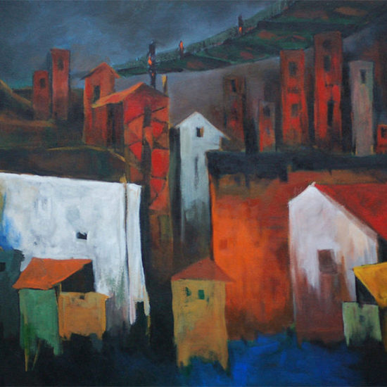 550x550 The Old City Painting - Old City Painting