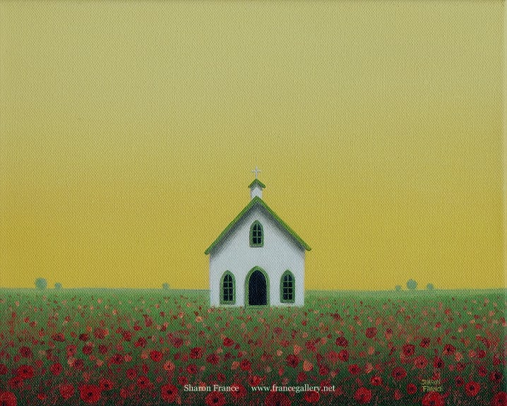 Old Country Church Painting At PaintingValley.com | Explore Collection ...