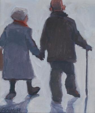 Old Couple Painting At Paintingvalley Com Explore Collection Of