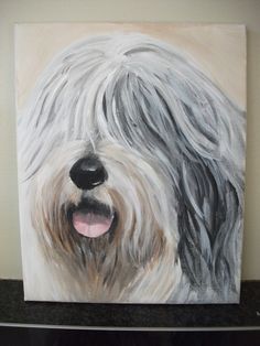 236x314 Pin By Irina Belyaeva On Oes English Sheepdog, Sheep - Old English Sheepdog Painting
