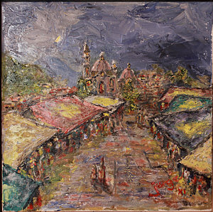 300x298 Old Farmer Paintings - Old Farmer And Wife Painting