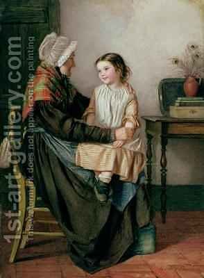 294x400 Old Woman With Girl On Her Knee Emily Farmer Reproduction 1st - Old Farmer And Wife Painting