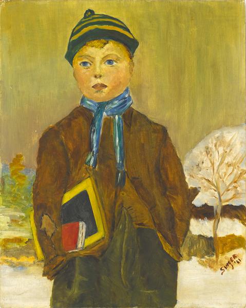 479x600 Old Fashioned Country Schoolboy Art Print Pat Singer's New York - Old Fashioned Painting