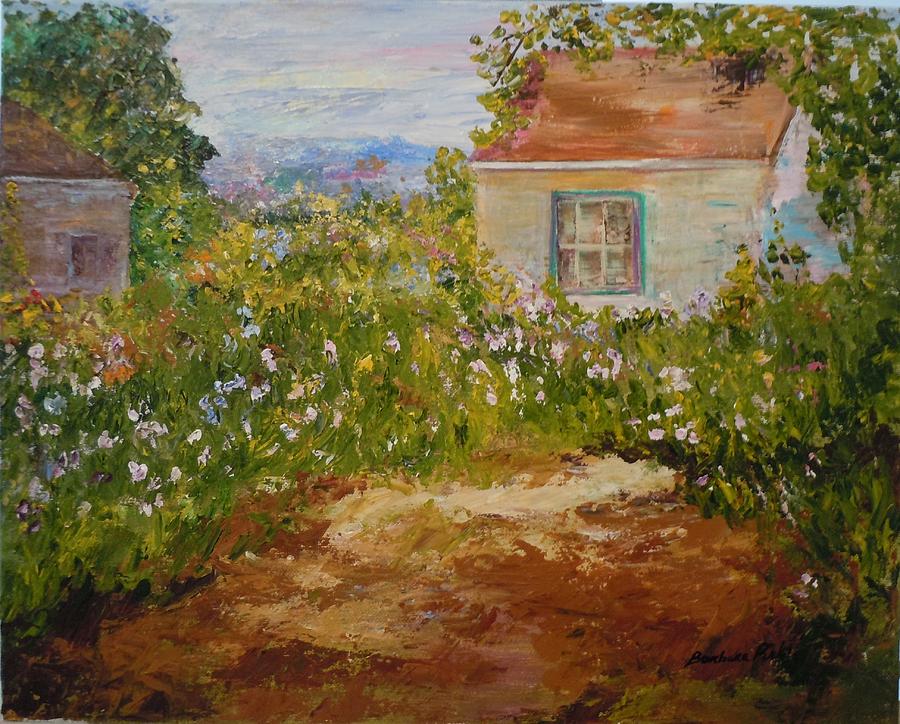 900x724 Old Fashioned Garden Painting By Barbara Pirkle - Old Fashioned Painting