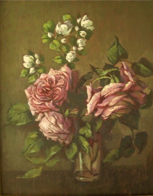 510x652 Old Fashioned Roses - Old Fashioned Painting
