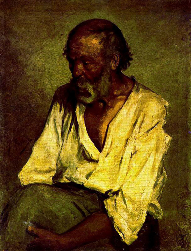 800x1053 Artwork By Pablo Picasso - Old Fisherman Painting