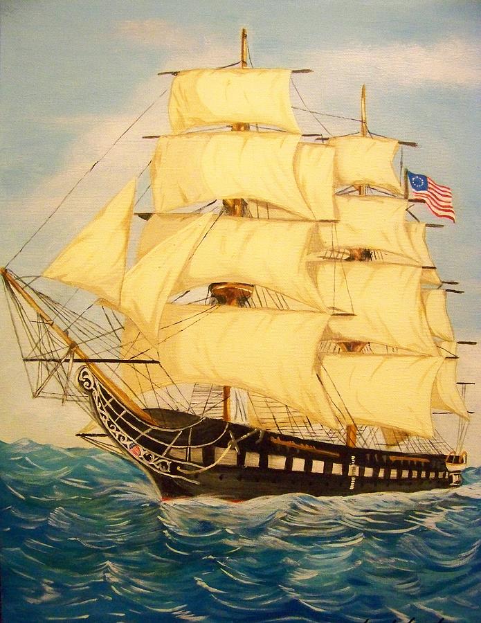 695x900 Old Ironside - Old Ironsides Painting