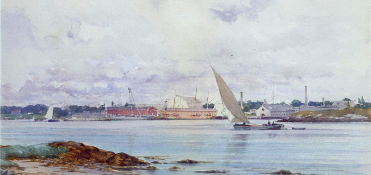 1200x565 Uss Constitution Through Artists' Eyes Part I - Old Ironsides Painting Value