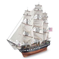 236x236 Uss Constitution Wooden Model Ship 30 Old Ironsides - Old Ironsides Painting Value