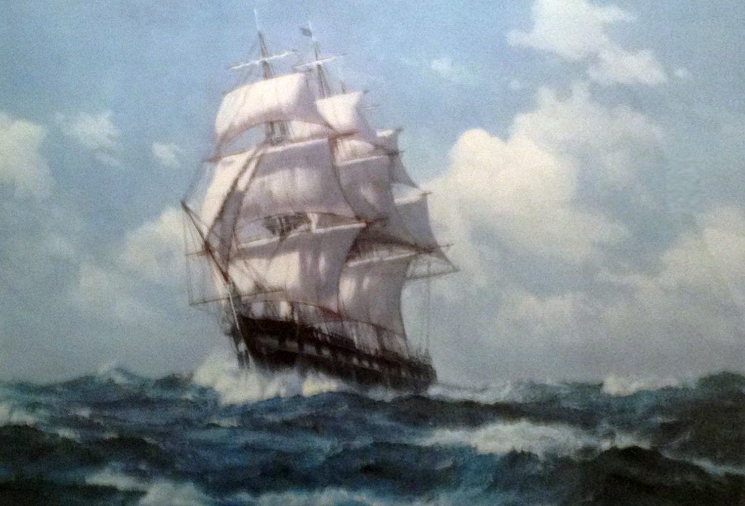 1473x1000 Charles Vickery Art For Sale - Old Ironsides Painting Value