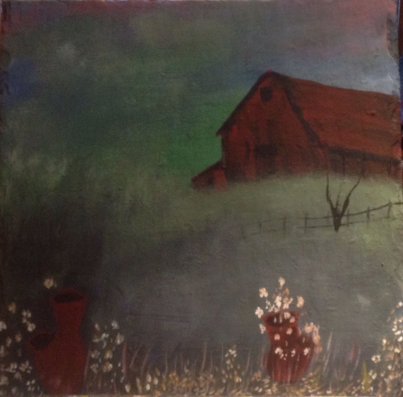 1328x1309 My Old Kentucky Home Panted On Slate By Earlena Sometimes I - Old Kentucky Home Painting