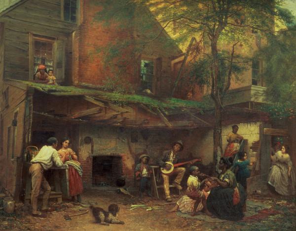 600x469 Eastman Johnson Old Kentucky Home Life In The South Buy Prints - Old Kentucky Home Painting