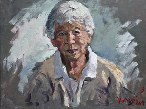 300x225 Old Lady Art Fine Art America - Old Lady Painting