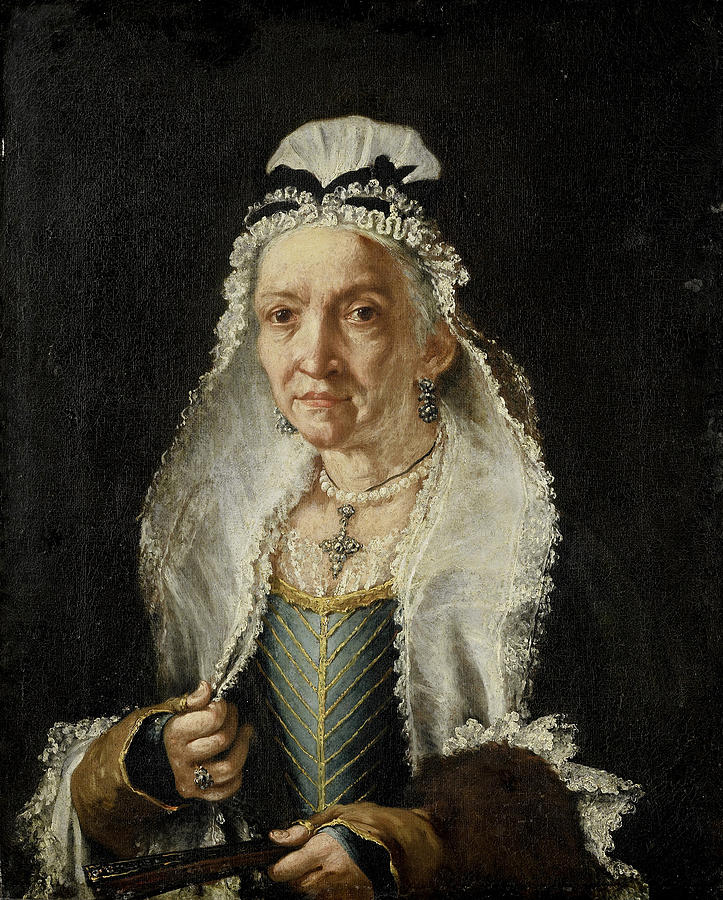 723x900 Portrait Of An Old Lady Painting By Circle Of Fra Galgario - Old Lady Painting