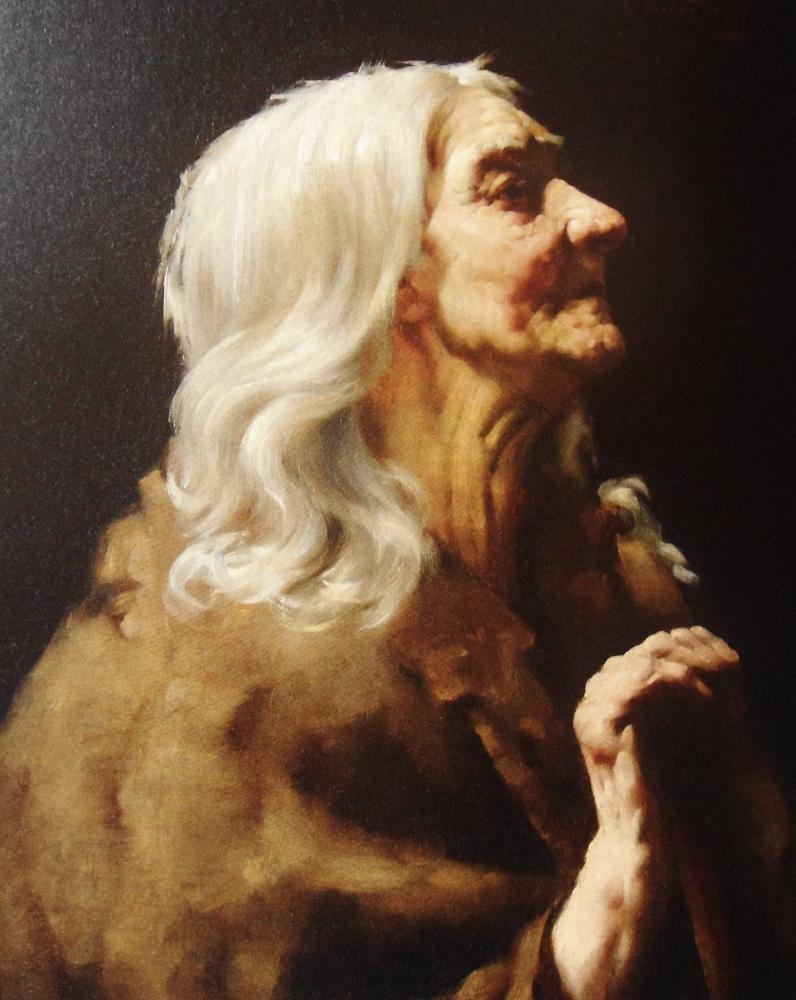 796x1000 Portrait Of An Old Woman By Louise De Hem - Old Lady Painting