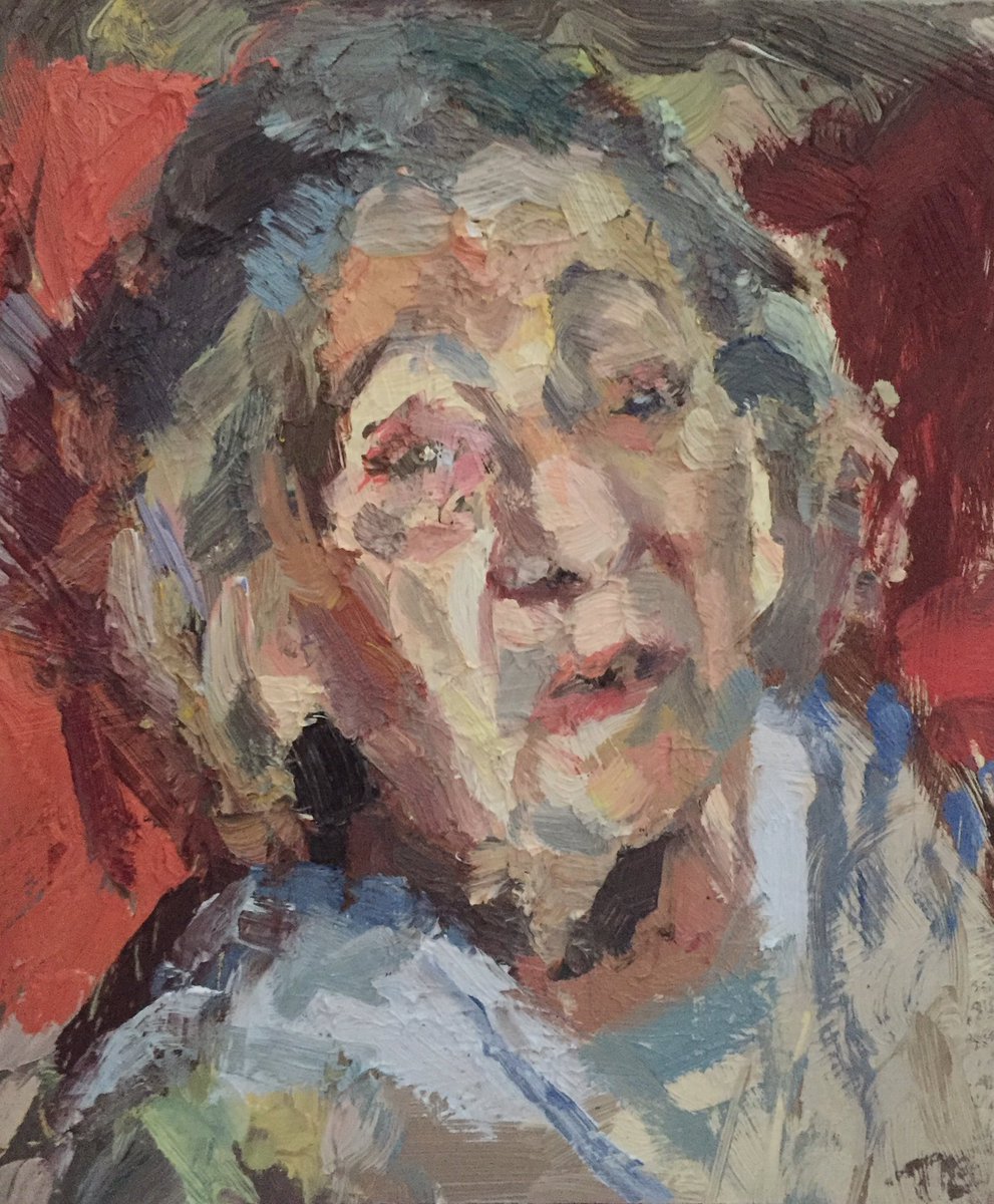 991x1200 Tim Benson On Twitter - Old Lady Painting