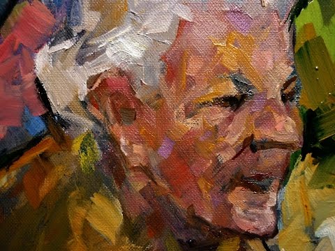 480x360 Oil Painting - Old Lady Painting