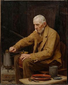 Old Man And Woman Painting