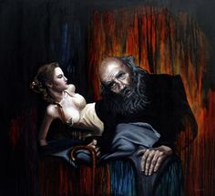 236x215 The 17 Best Paintings Images On Painting Portraits - Old Man And Woman Painting