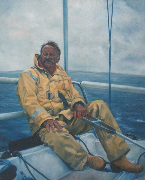 501x621 Old Man And The Sea - Old Man By The Sea Painting