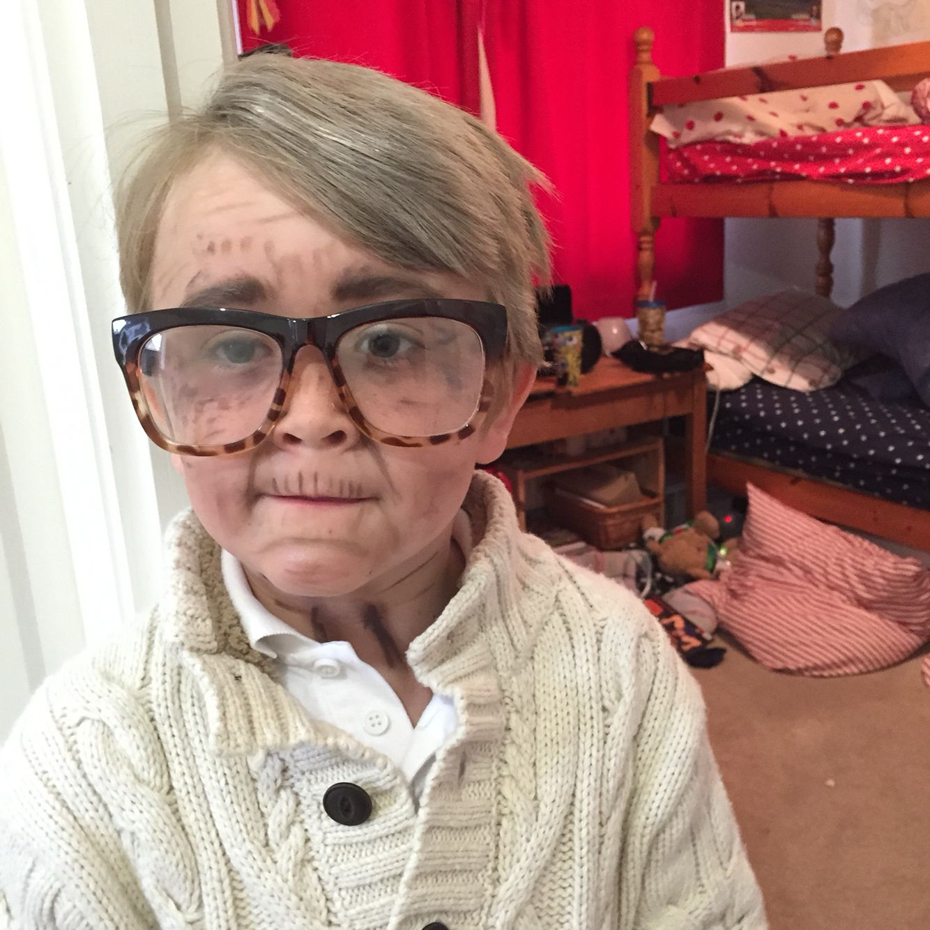 1334x1334 Old Man Face Paint Rooblidoo Face Painting - Old Man Face Painting