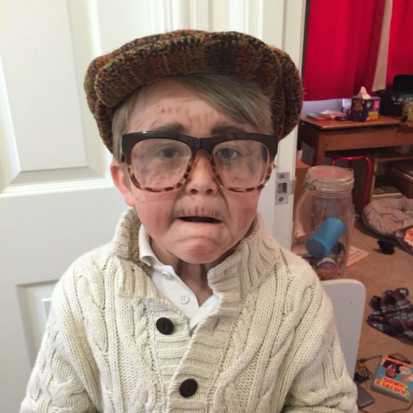 1334x1334 Old Man Face Painting Rooblidoo Face Painting - Old Man Face Painting