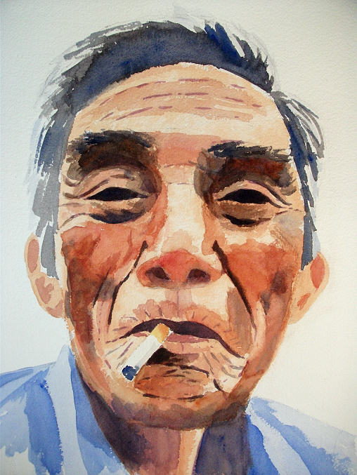 508x677 Sharon's Pics There Was An Old Man From Halong - Old Man Face Painting