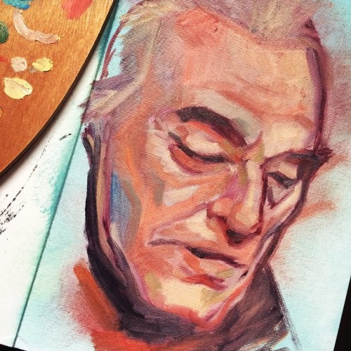 500x500 Trying To Paint Old Man Page. - Old Man Face Painting