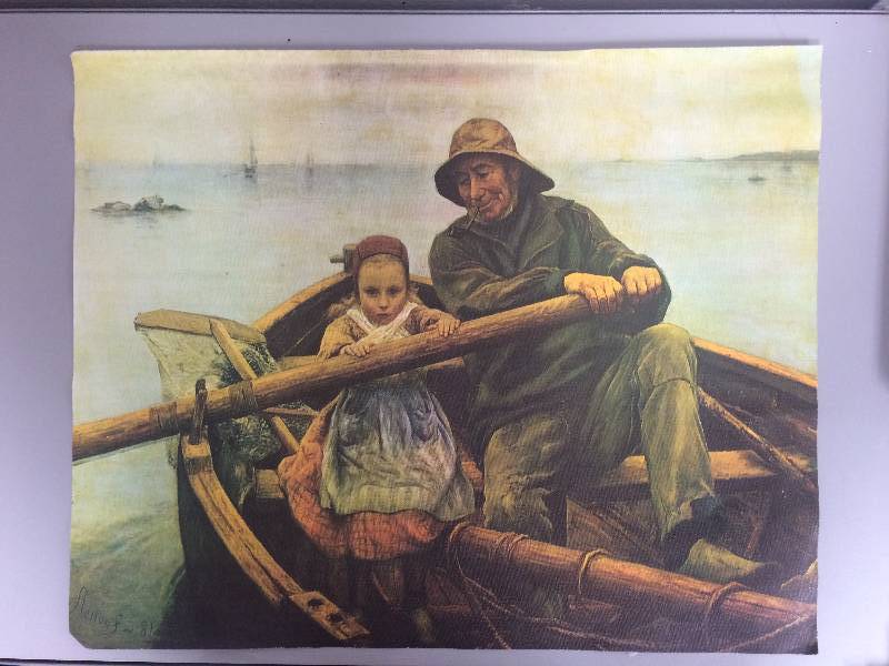 800x600 Prints, Paintings And Pictures In Fargo, North Dakota By Red River - Old Man Fishing Painting