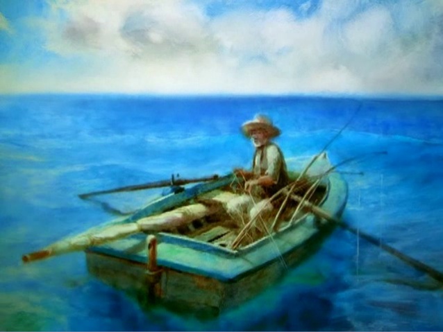 638x479 Old Man And The Sea - Old Man In The Sea Painting
