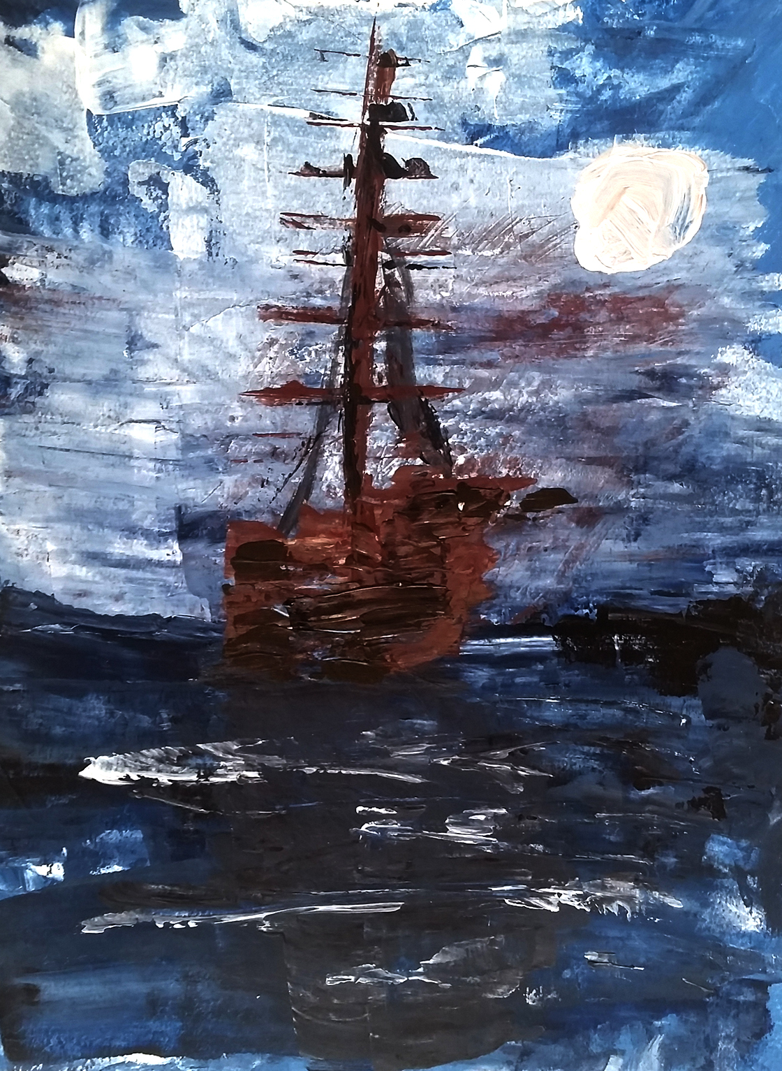 1120x1534 The Old Man And The Friendship Heart Gallery - Old Man In The Sea Painting