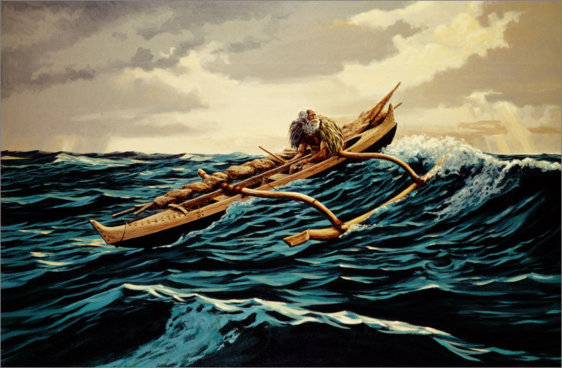 818x536 Tonyenglish.vn - Old Man In The Sea Painting