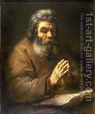 317x380 Old Man Praying Rembrandt Reproduction 1st Art Gallery - Old Man Painting