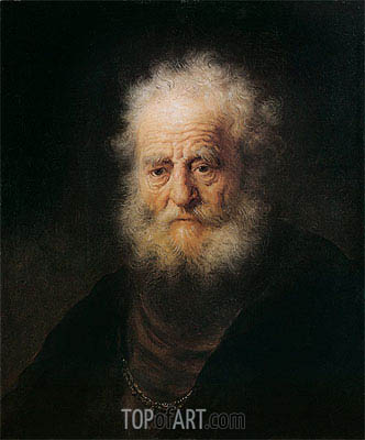 332x400 Portrait Of An Old Man Rembrandt Painting Reproduction 10541 - Old Man Painting