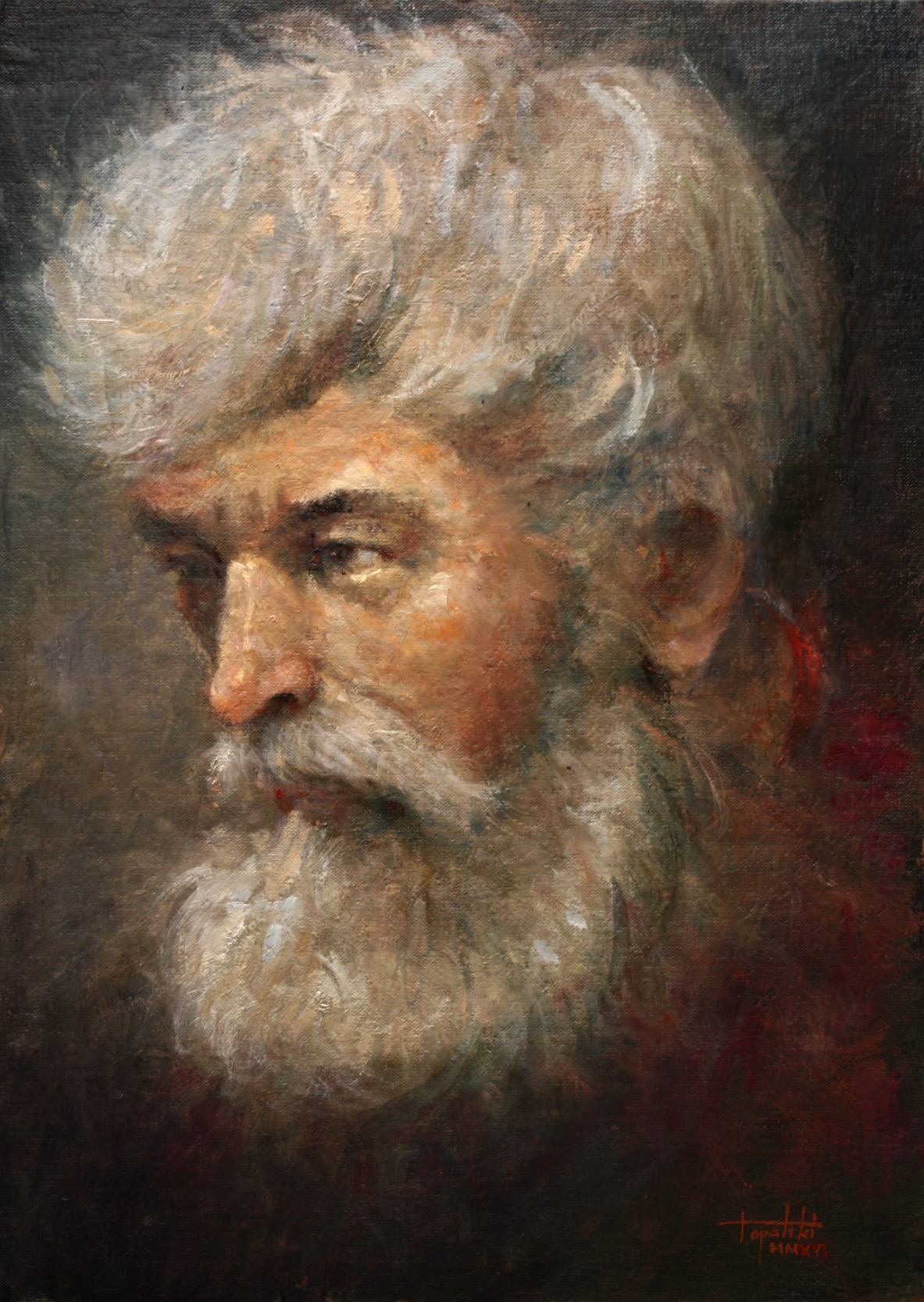 1183x1666 Portrait Of An Old Man Oil Painting Fine Arts Gallery - Old Man Painting