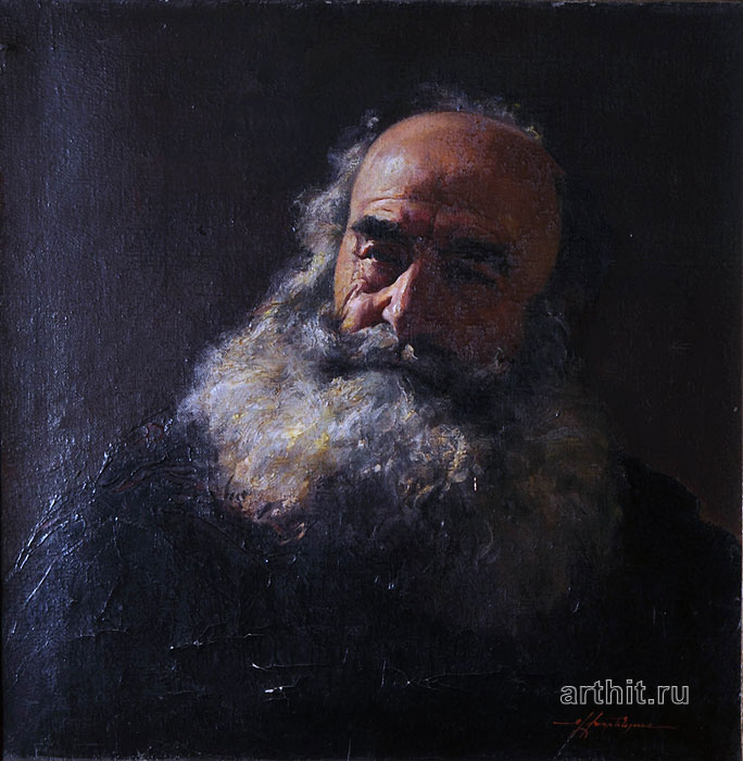 684x700 Impressionism. The Portrait Of The Old Man. Impressionism Oil - Old Man Portrait Painting