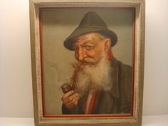 236x177 Man Smoking Man Smoking Pipe (Painting) Pipes, Art - Old Man Smoking Pipe Painting