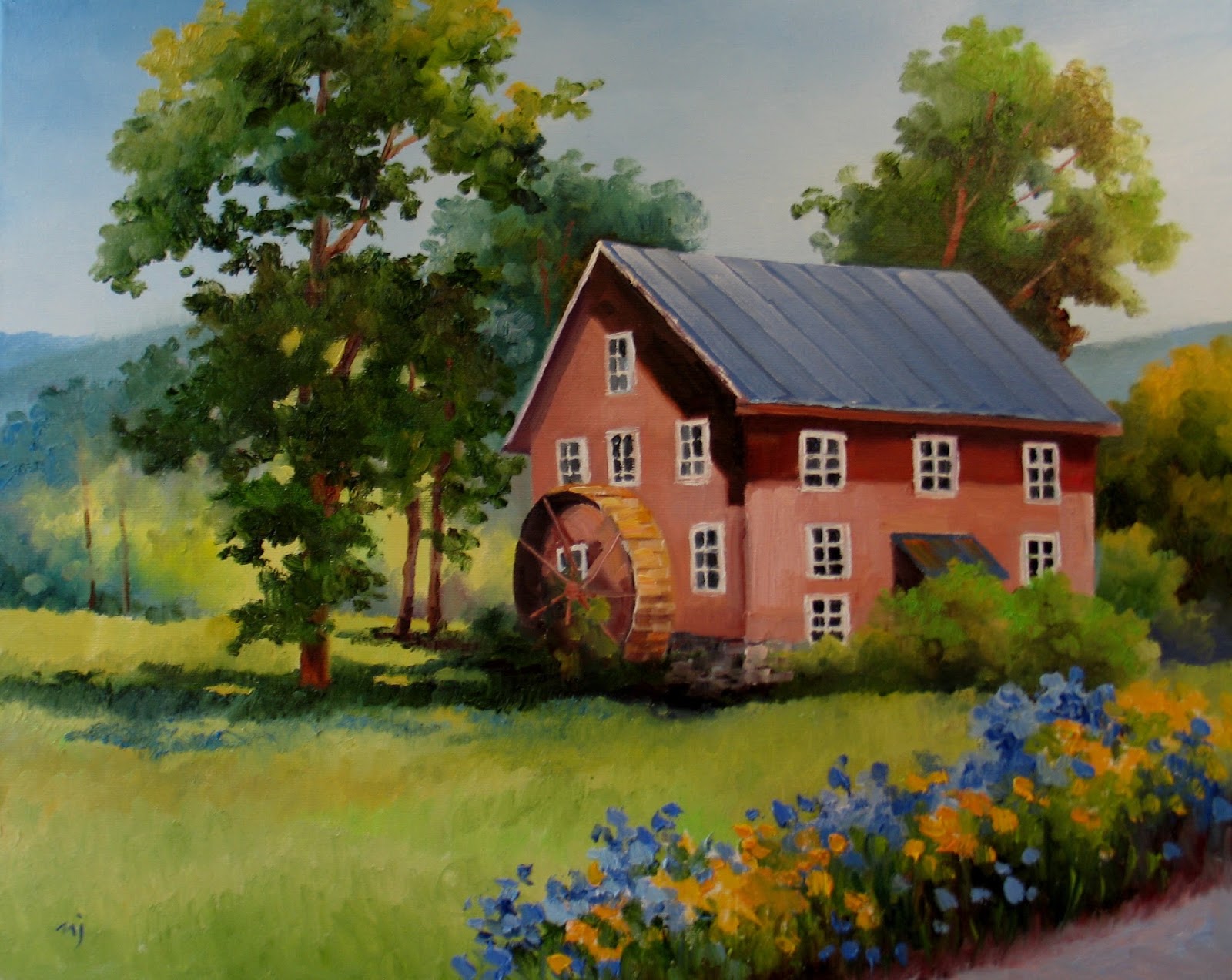1600x1272 Nel's Everyday Painting Old Mill, West Virginia - Old Mill Painting