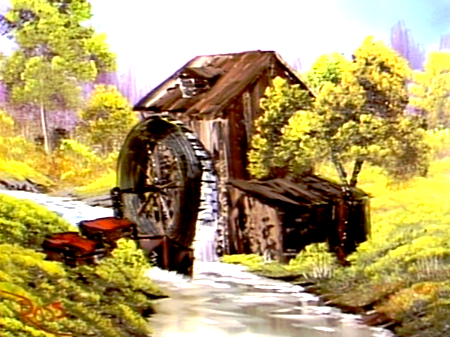 450x337 The Old Mill - Old Mill Painting