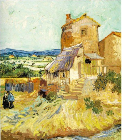 415x476 The Old Mill Famous Paintings Vincent Van Gogh Oil Painting - Old Mill Painting