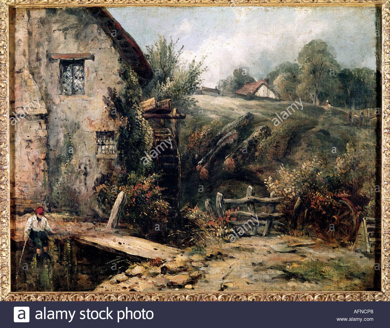 1300x1092 Fine Arts, Constable, John, (1776 - Old Mill Painting