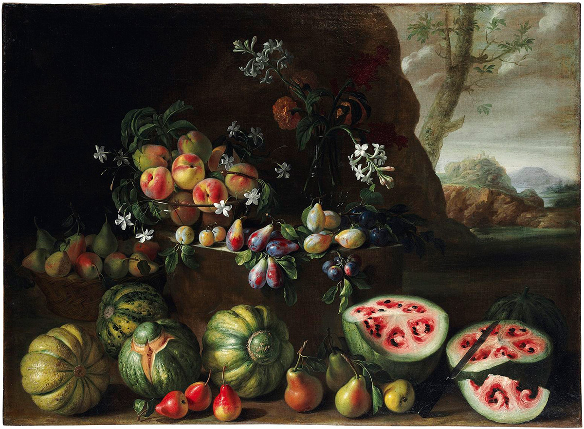 1200x882 A 17th Century Stanchi Painting Reveals The Rapid Change - Old Painting Of Watermelon