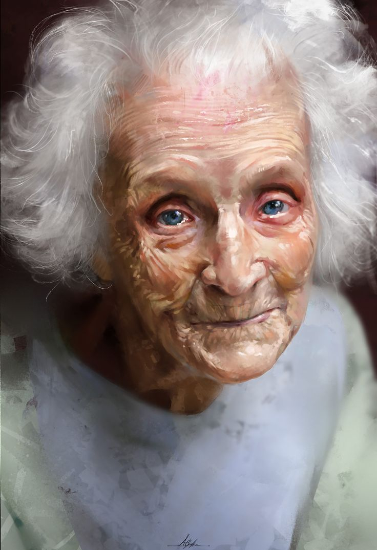Old People Painting at PaintingValley.com | Explore collection of Old ...
