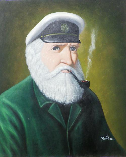 500x619 Paintings - Old Sailor Painting