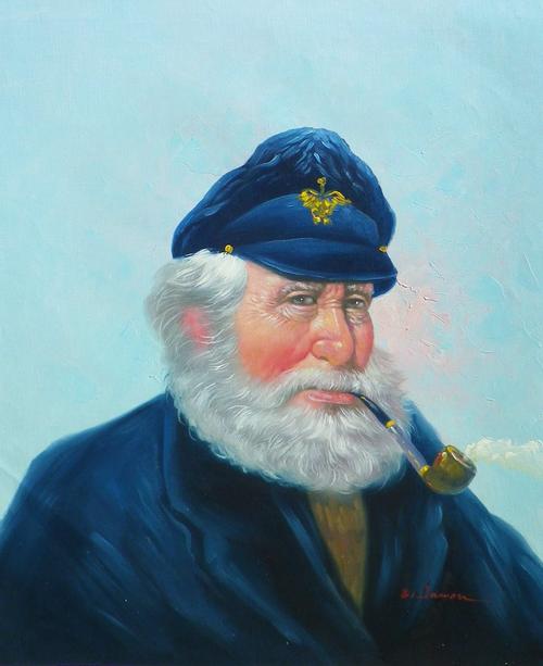 500x613 Paintings - Old Sailor Painting